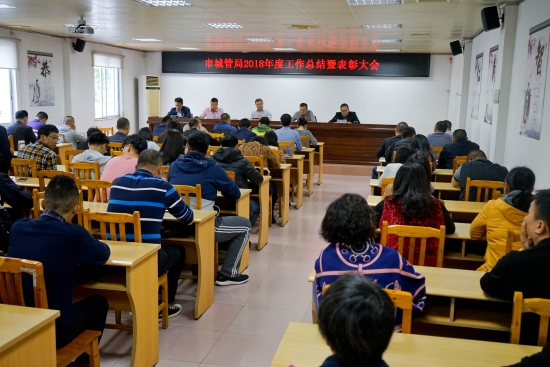 市城管局召开2018年度工作总结暨表彰大会