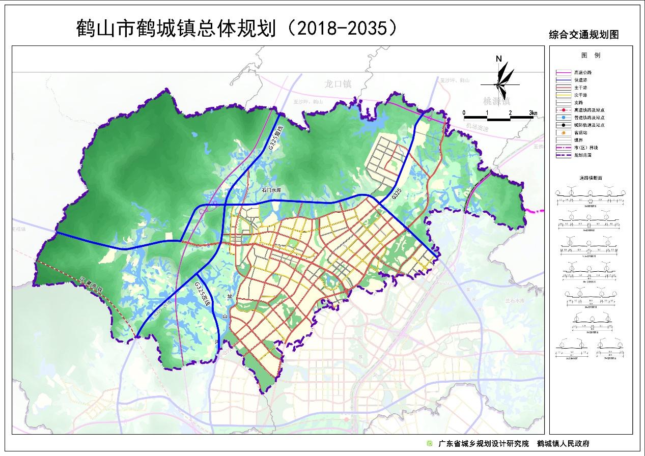 《鹤山市鹤城镇总体规划(2018—2035年》主要内容