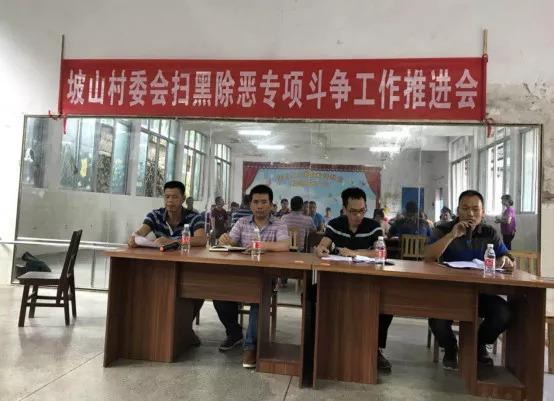 沙坪街道各村委会召开扫黑除恶专项斗争推进会