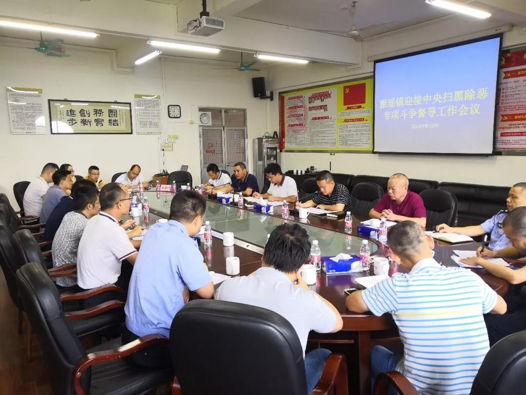 雅瑶镇召开扫黑除恶专项斗争工作会议