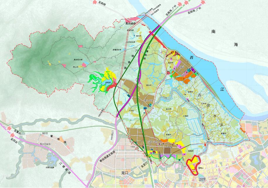 鹤山市古劳镇罗江围地块控制性详细规划公示文件